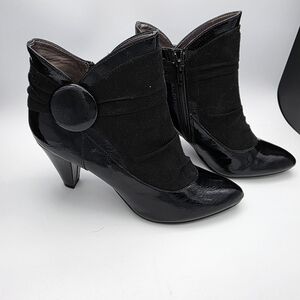 Jessica Black Heeled Ankle Boots